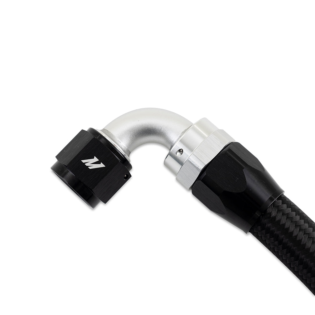 3ft SS Braided Hose with -10AN Straight/90 Fittings, Black - image 2