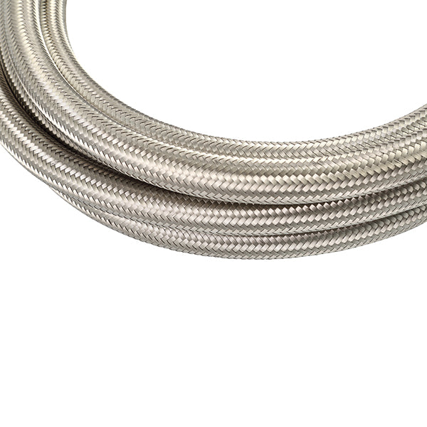 Braided -6AN 10Ft. Hose, Stainless - image 2