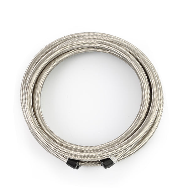 Braided -6AN 15Ft. Hose, Stainless - image 1
