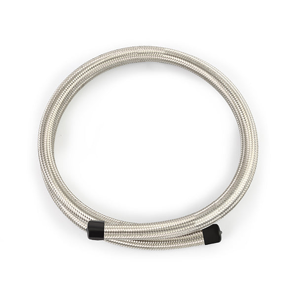Braided -6AN 6Ft. Hose, Stainless - image 1