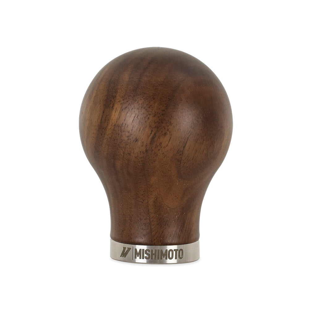 Round Steel Core Wood Shift Knob, Walnut - image 1