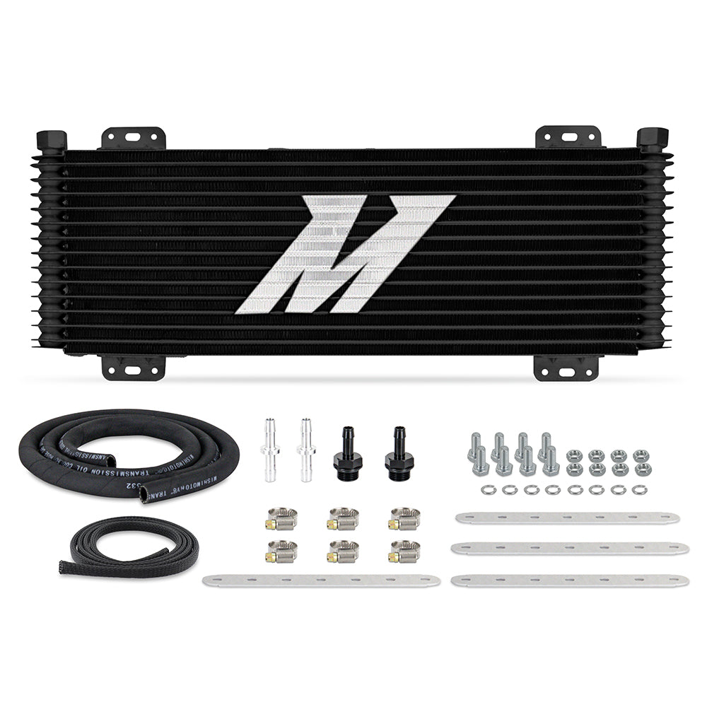 Universal Stacked Plate Trans Cooler, 13 Row, Black - image 2