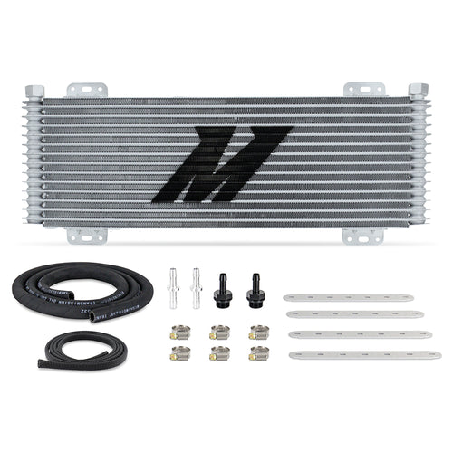 13-Row Stacked Plate Transmission Cooler, Silver - image 1