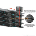 Universal Stacked Plate Trans Cooler, 13 Row, Black - image 1