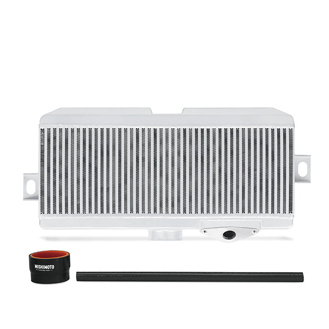 Subaru WRX STI Top Mount Intercooler Kit, 2008-2021, Silver w/ Black Hoses - image 1