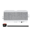Subaru WRX STI Top Mount Intercooler Kit, 2008-2021, Silver w/ Black Hoses - image 1