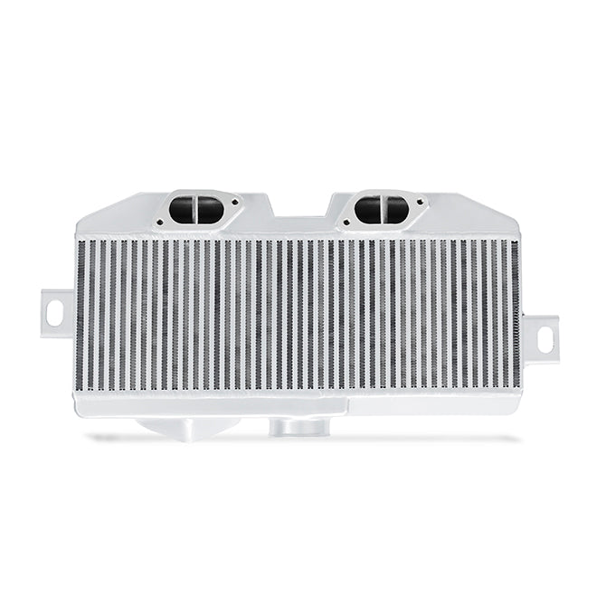 Subaru WRX STI Top Mount Intercooler Kit, 2008-2021, Silver w/ Blue Hoses - image 3