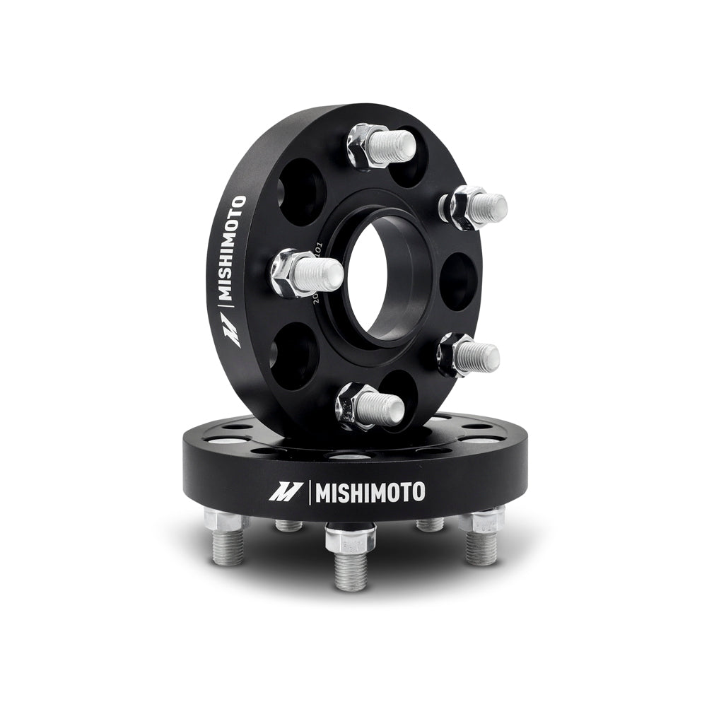 Mishimoto Wheel Spacers - 5x120, 64.1 CB, M14 x1.5, 25mm, BK - image 2