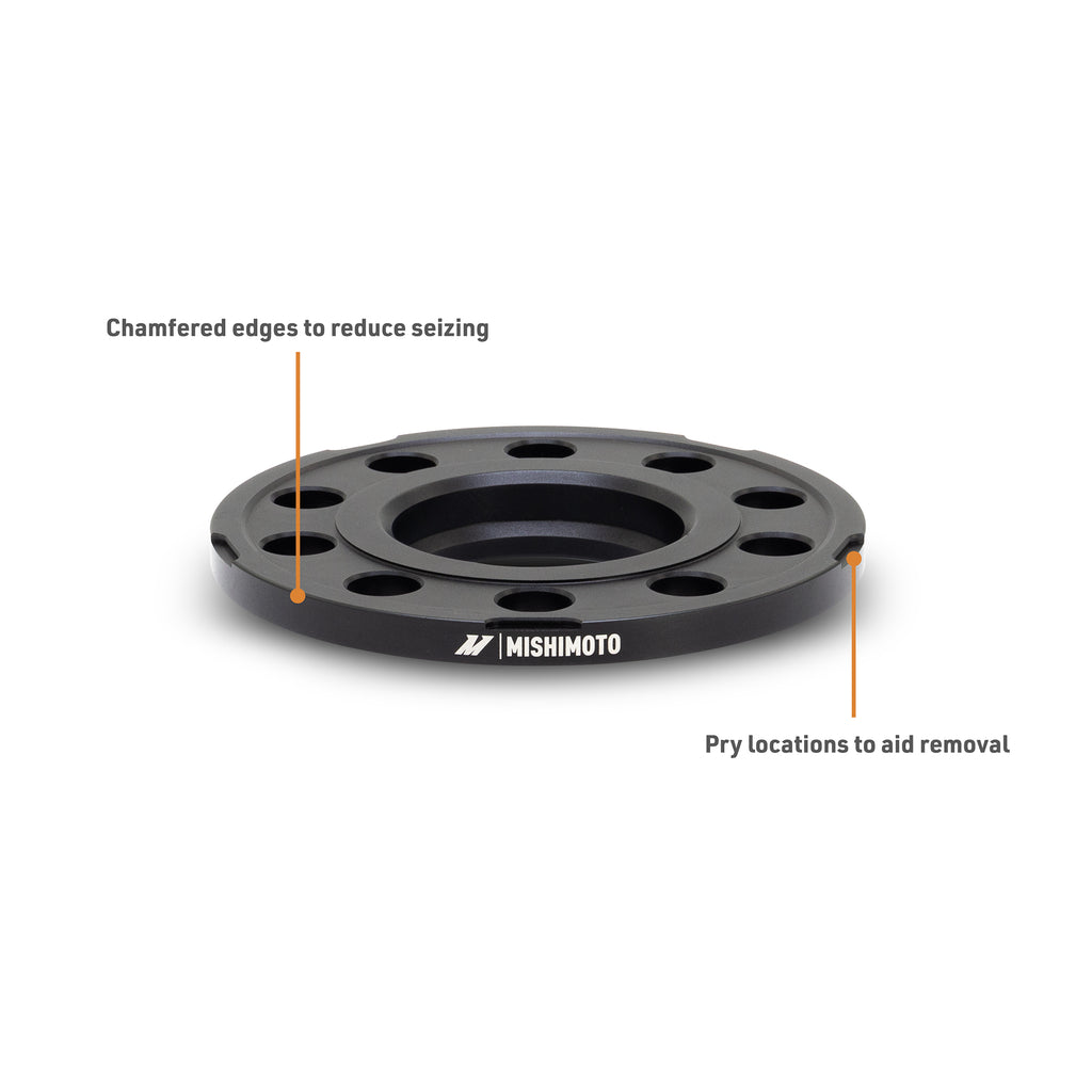 Mishimoto Wheel Spacers, 5x120, 72.6, 10, M14, Black - image 2