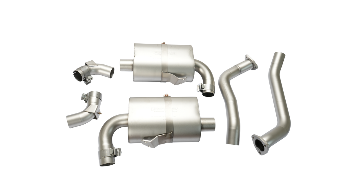 REMUS Porsche RACING cat-back-system L/R, No EC type approval – Boxster Type 987, 2006-2009 – 2.7L / 3.2L / 3.4L exhaust system