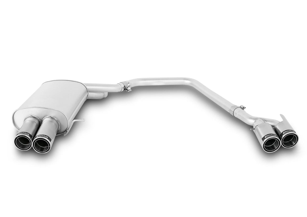 REMUS BMW Axle-back-system L/R – 5 Series F10 Sedan / F11 Touring, 2010=> – 2.0L / 3.0L exhaust system